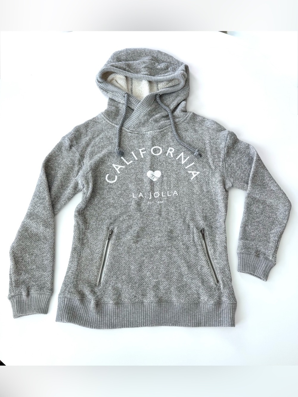 Women’s California La Jolla Gray Hooded Pullover Sweatshirt
